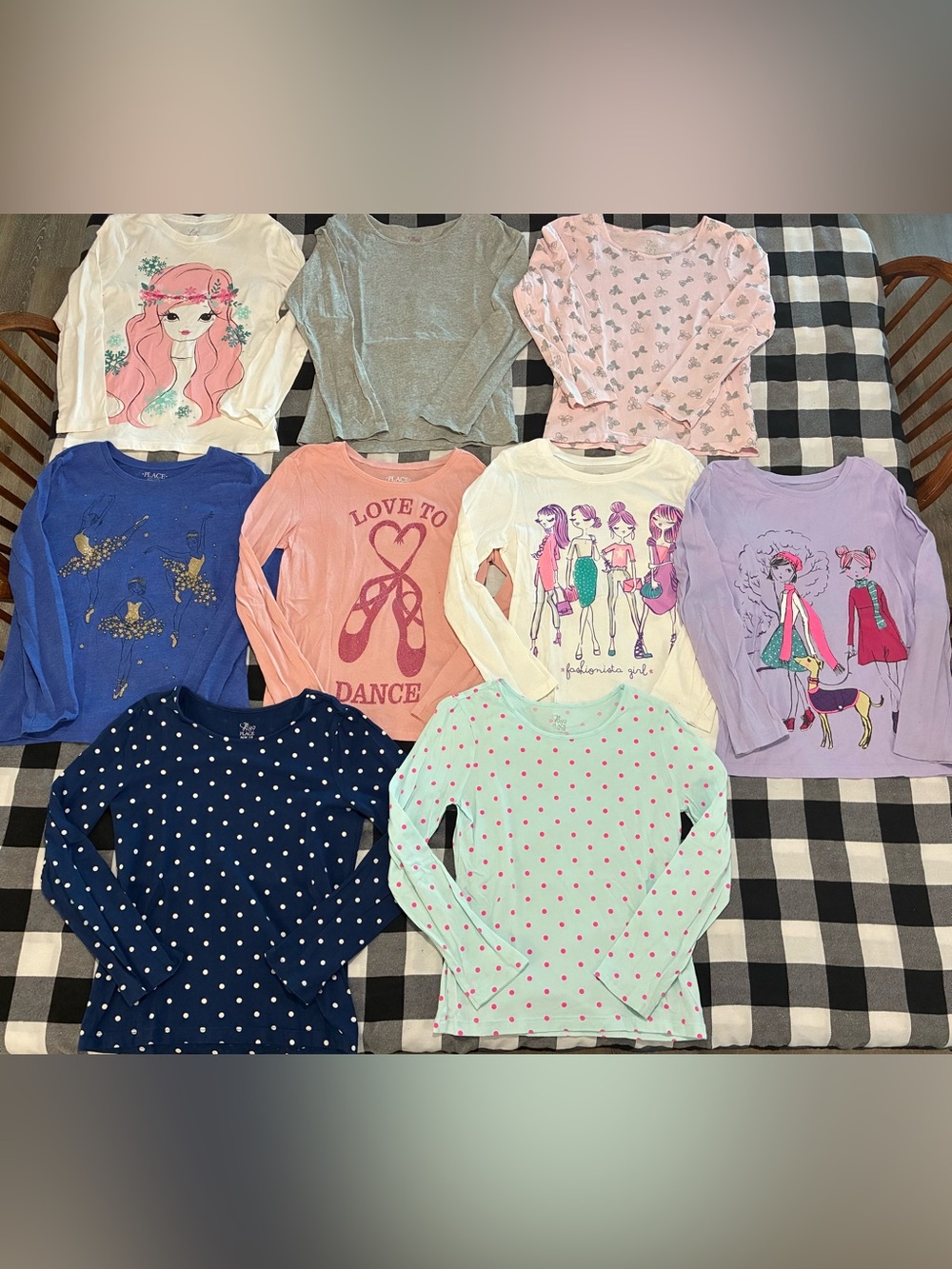 The Children’s Place girls long sleeve top bundle